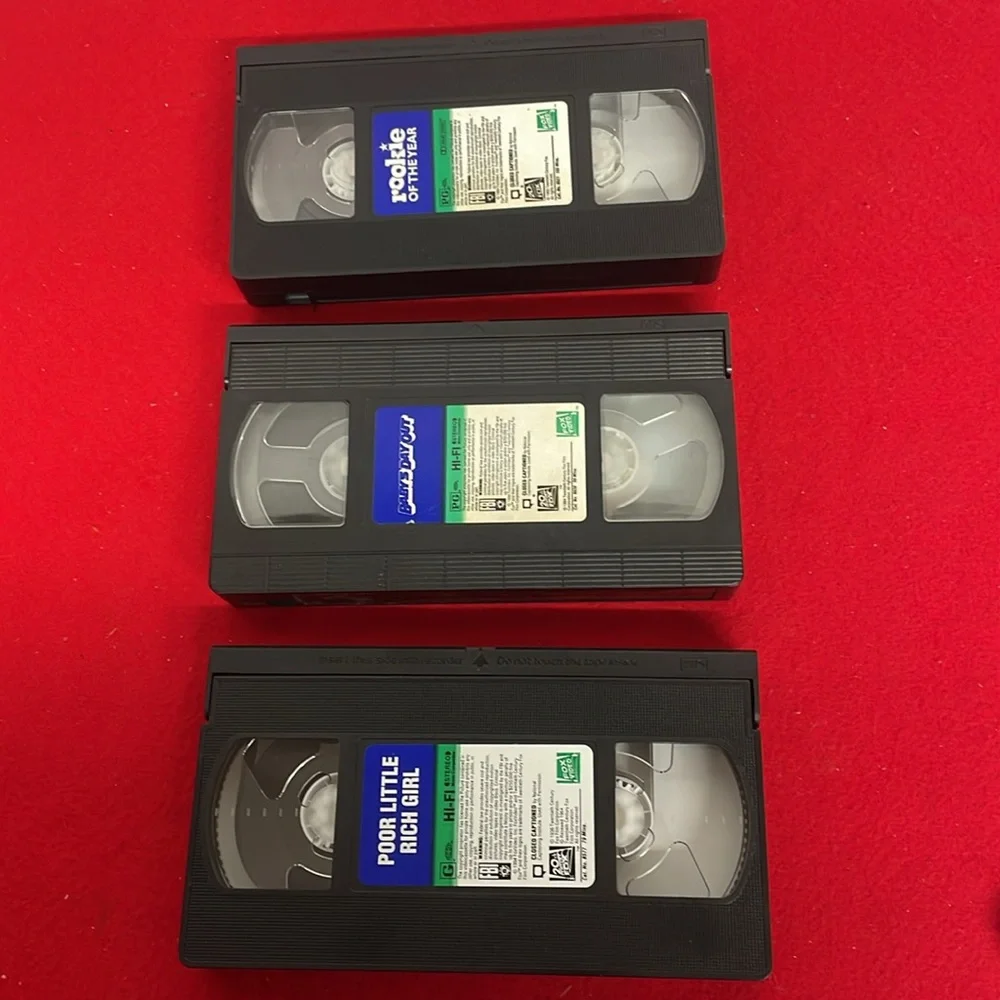 Fox Video VHS Tapes lot of 3 - Babys Day Out - Rookie oftheyear - Poor Little Ri - Picture 6 of 6